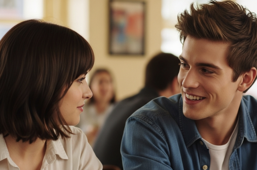 Scene from a romantic comedy movie